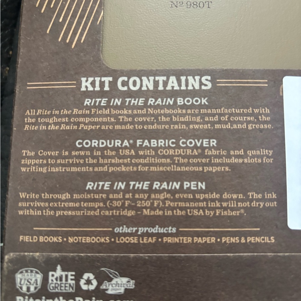 Tan All-Weather Field Kit - Picture 3 of 6